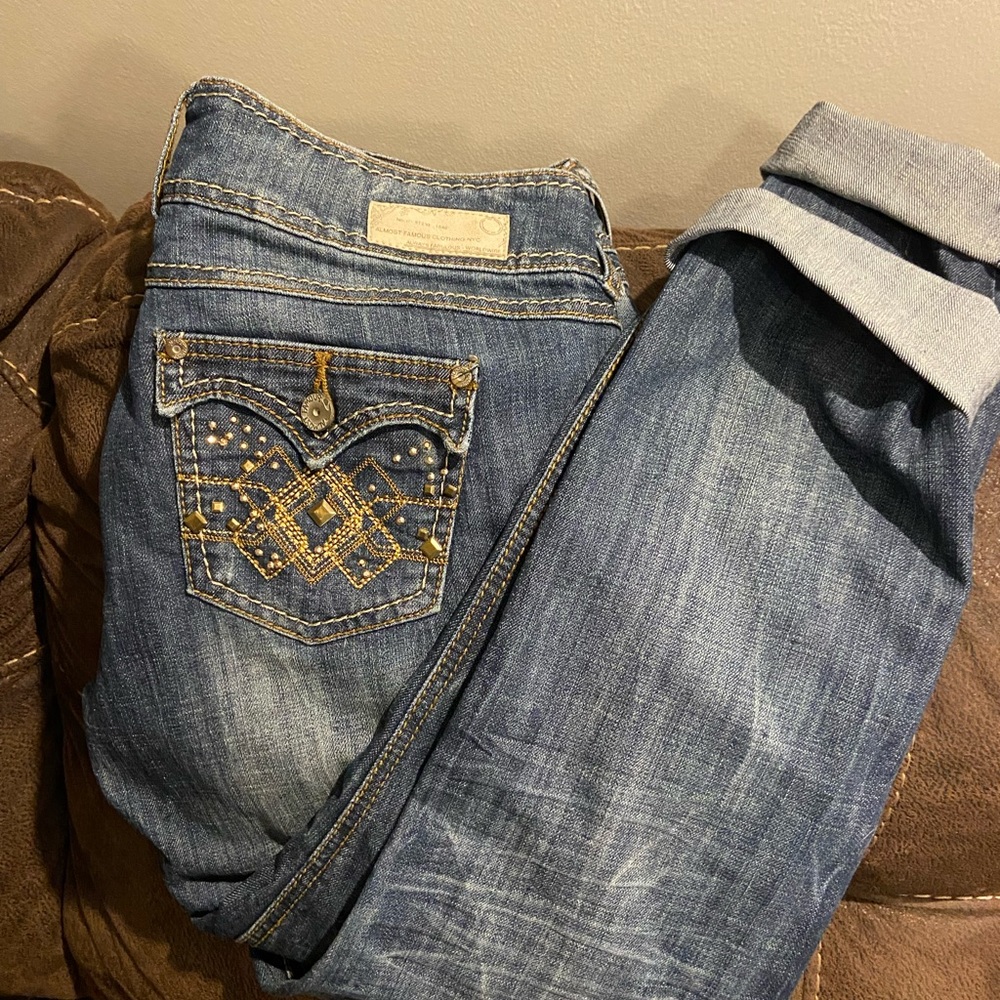 Almost famous ankle cuff jeans
